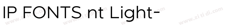 IP FONTS nt Light字体转换